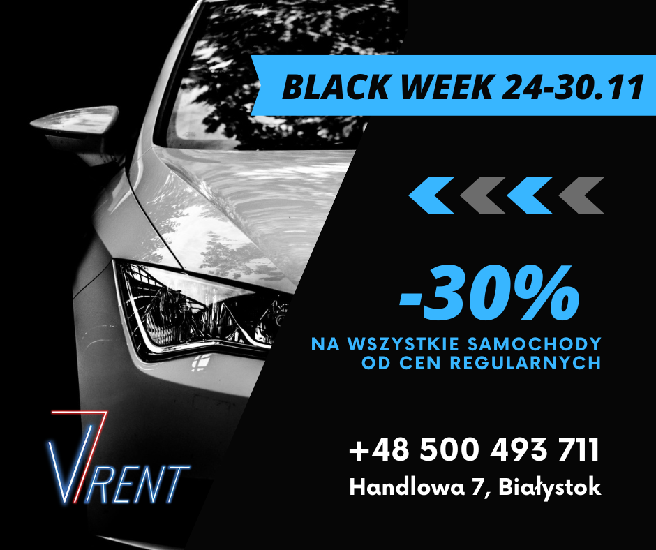 Black week -30% od cen
